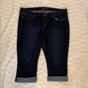 Torrid Dark Wash Cropped Jean